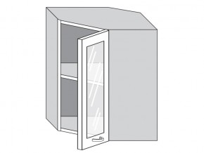 1.60.3у Шкаф настенный (h=720) угловой на 600мм со стекл. дверцей в Кировграде - kirovgrad.magazinmebel.ru | фото