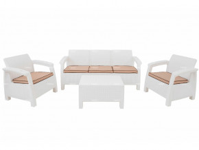 Комплект уличной мебели Yalta Terrace Triple Set белый в Кировграде - kirovgrad.magazinmebel.ru | фото