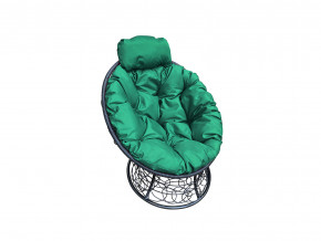 Кресло Папасан мини с ротангом зелёная подушка в Кировграде - kirovgrad.magazinmebel.ru | фото