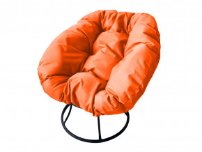 Кресло Пончик без ротанга оранжевая подушка в Кировграде - kirovgrad.magazinmebel.ru | фото