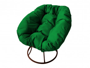 Кресло Пончик без ротанга зелёная подушка в Кировграде - kirovgrad.magazinmebel.ru | фото - изображение 1