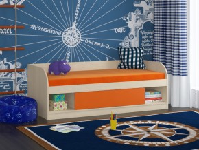 Кровать Соня 4 дуб молочный-оранжевый в Кировграде - kirovgrad.magazinmebel.ru | фото
