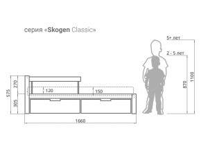 Кровать Svogen classic с ящиками и бортиком дерево-белый в Кировграде - kirovgrad.magazinmebel.ru | фото - изображение 2