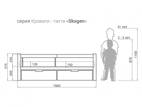 Кровать-тахта Svogen с ящиками и бортиком бежевый в Кировграде - kirovgrad.magazinmebel.ru | фото - изображение 3