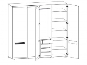 Шкаф 205-SZF2D2L/21/22 Ацтека белый в Кировграде - kirovgrad.magazinmebel.ru | фото - изображение 2